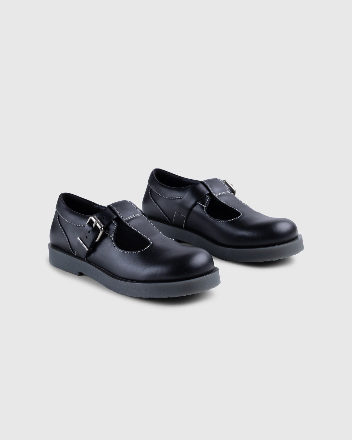 Acne Studios Berylab Leather Buckle Shoes Black Highsnobiety Shop